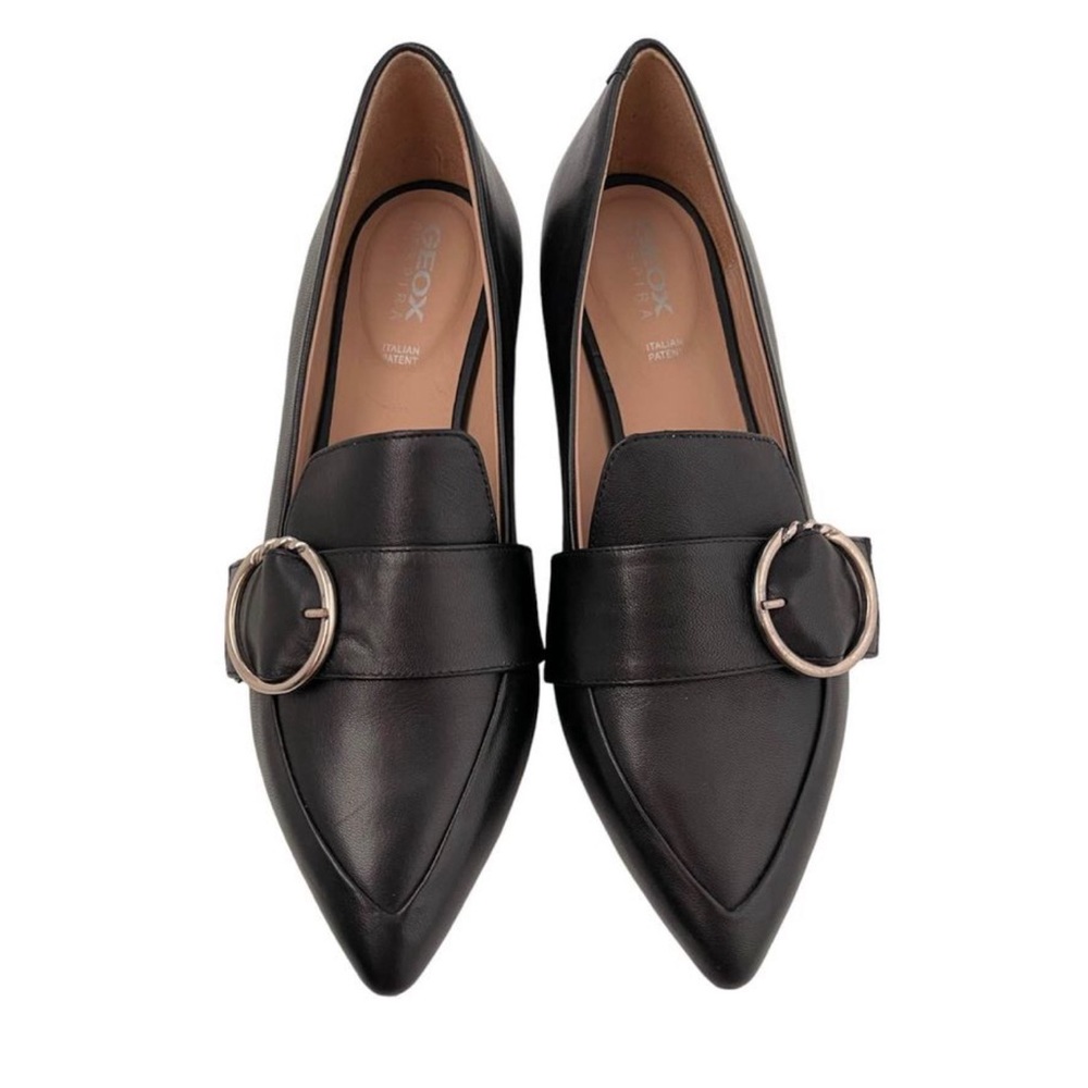 Geox women pointed toe ballet flat dressy shoes - size 5